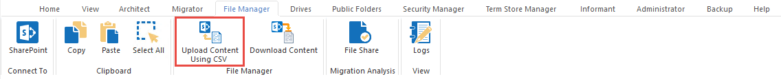 uploading files using CSV 7