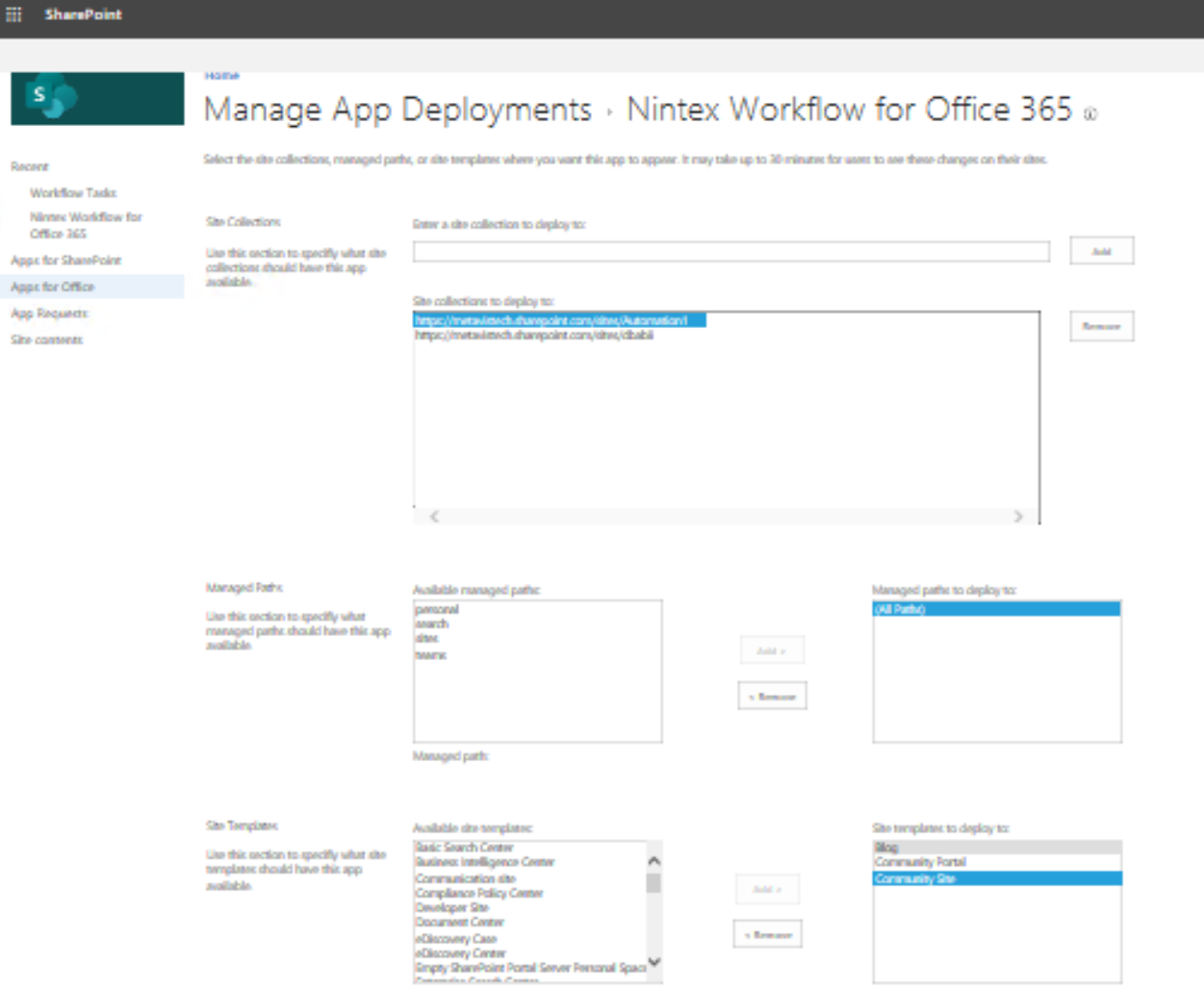 Nintex deployment 6