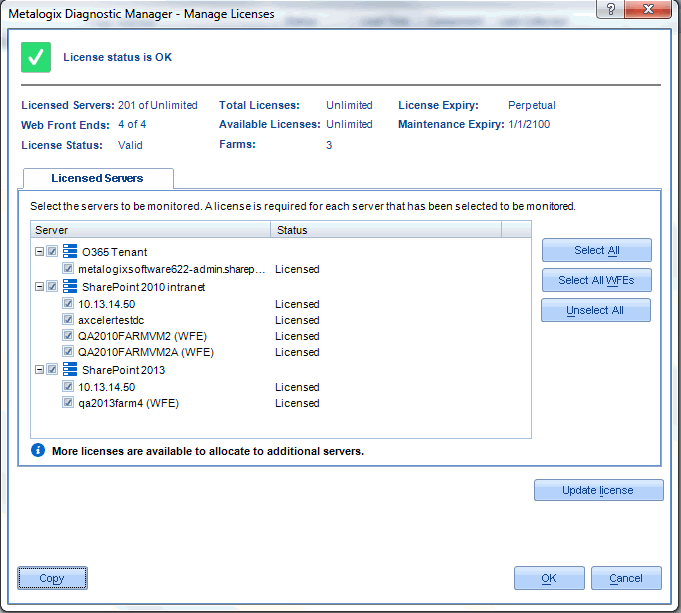 Manage Licenses