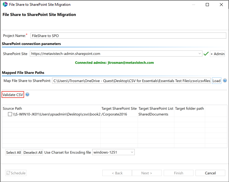 fileshare to sharepoint