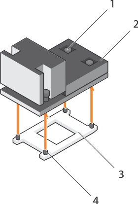 This figure shows removing the processor heat sink.