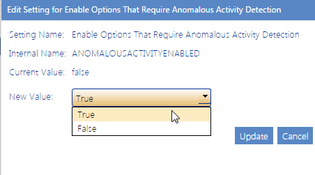 Config Setting AADENABLED