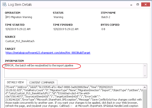 Azure Migration Error