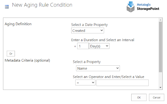 Aging rule condition