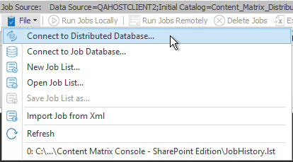 Distributed Database CONNECT