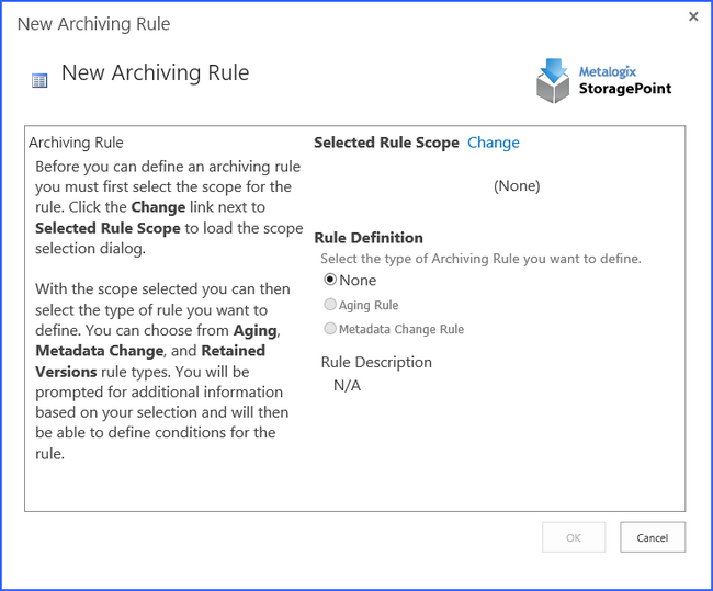 archiving - New Rule