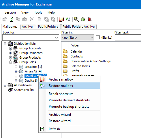 i-mailbox restore