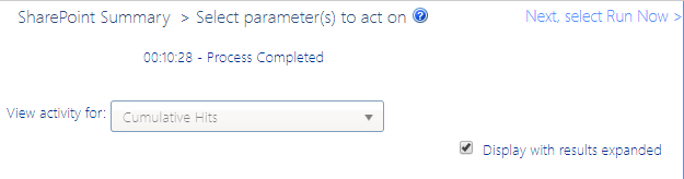 SharePoint Summary O365 Parameters