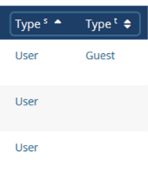 Source and Target Type Columns