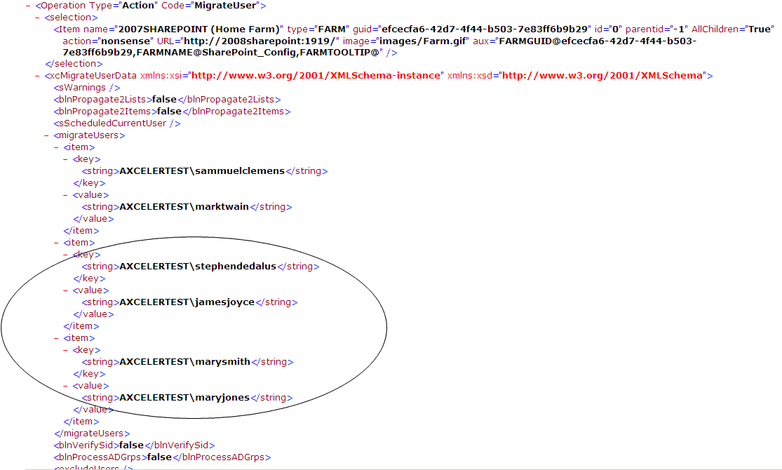 xml instructions