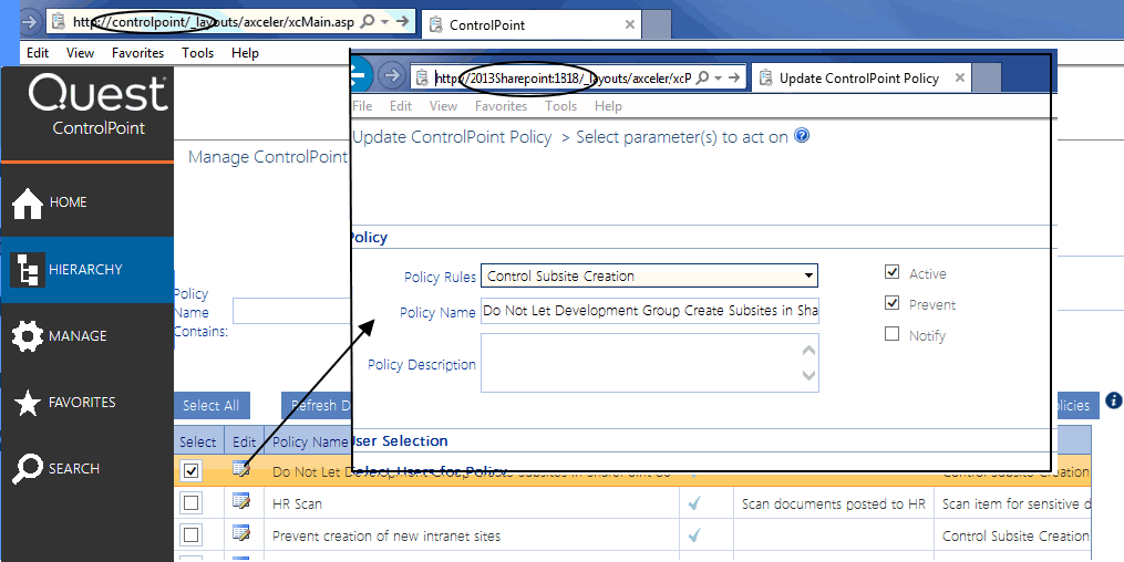 INBOUNDCONTROLPOINTURL Default