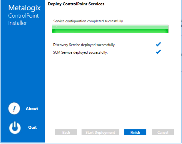 Installer Services Deployed