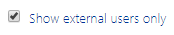 External Users Checkbox