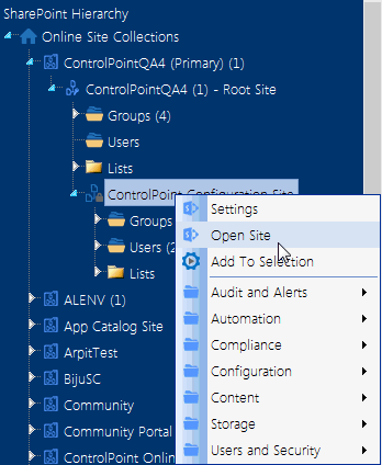 ControlPoint Configuration Cloud OPEN2