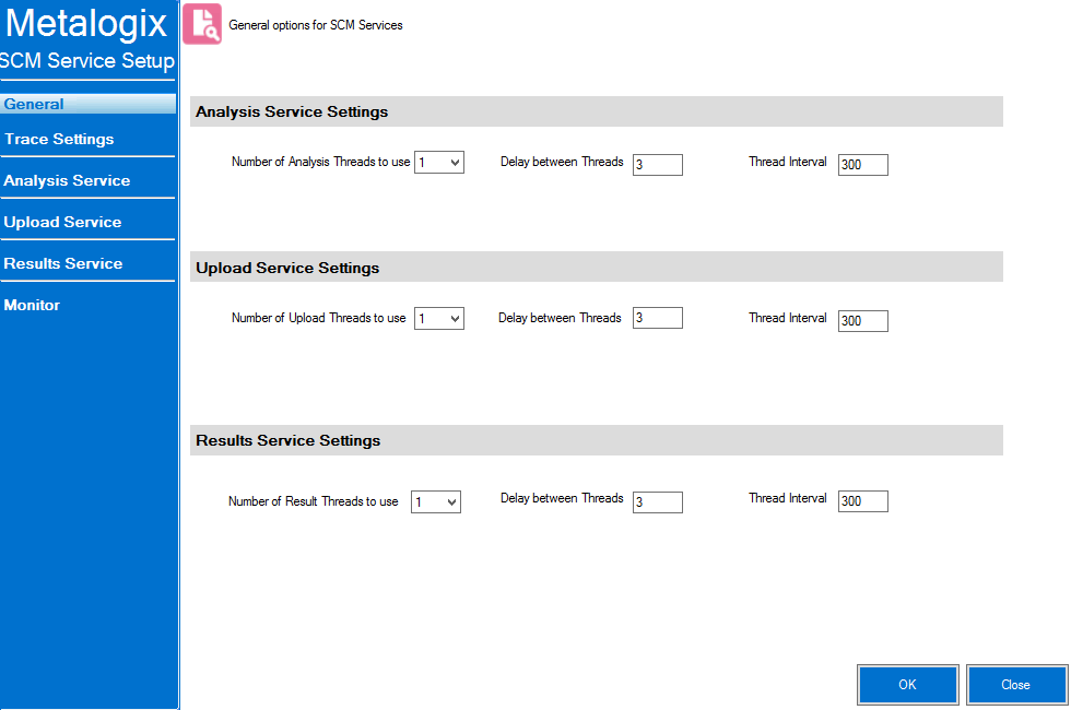 SCM Services Setup