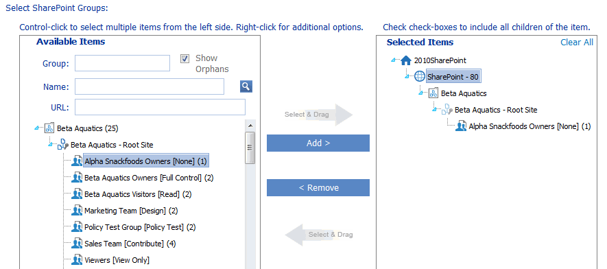 Set SP Group Permissions