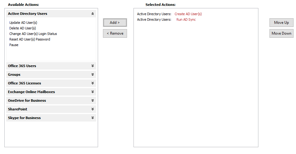 Administrator Quick and Custom Actions8