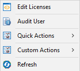 Administrator Quick and Custom Actions3