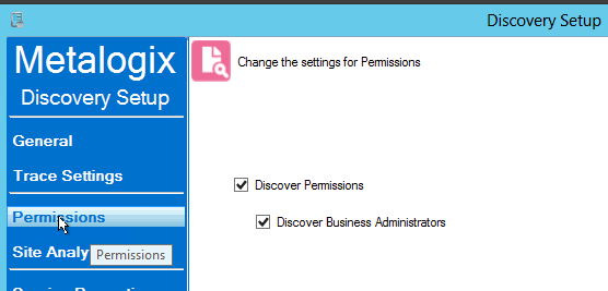 Discovery Service PERMISSIONS
