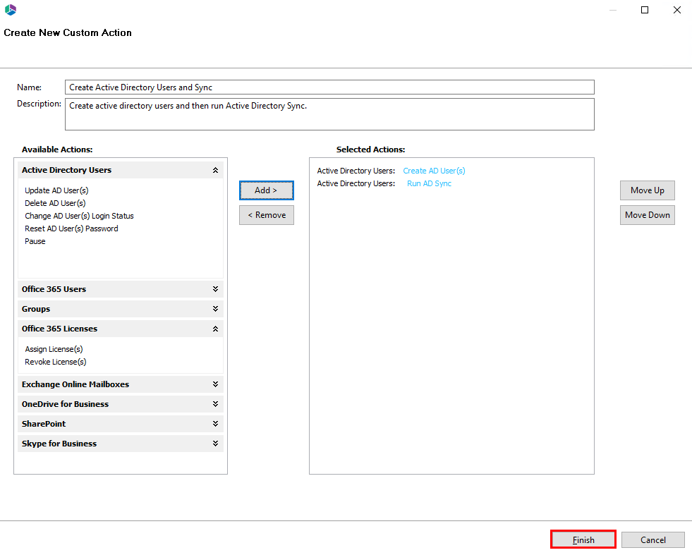 Administrator Quick and Custom Actions11