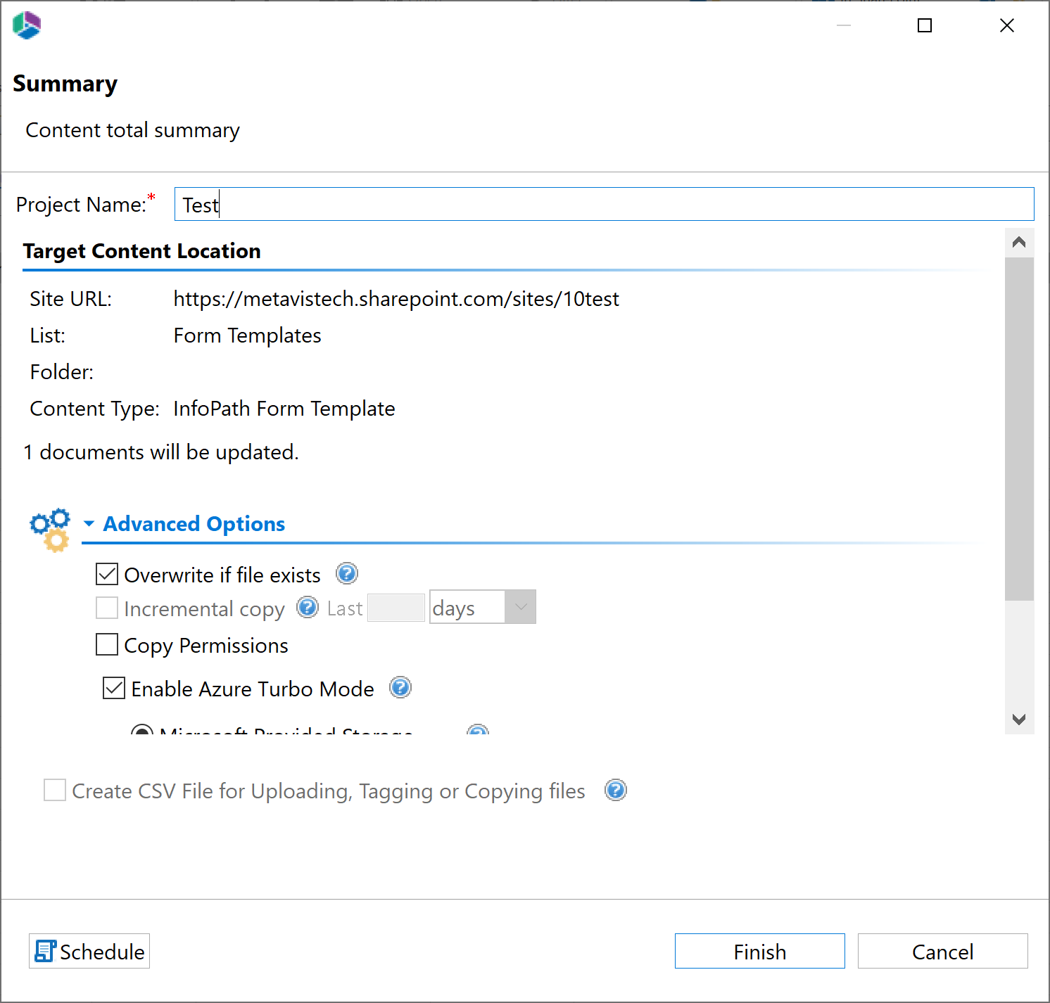 Migration mode move copy and tag sharepoint content