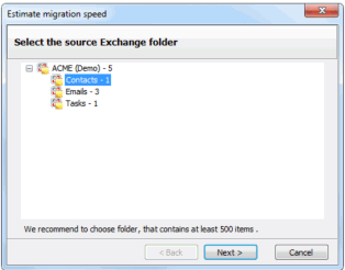 PF Estimate Migration Speed