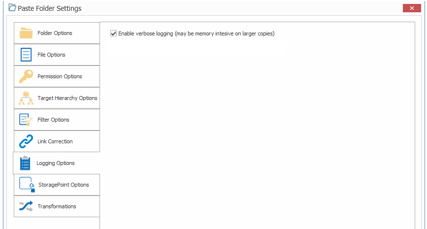 FS Logging Options