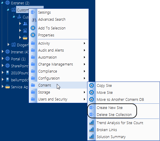 Site Collection Content and Structure