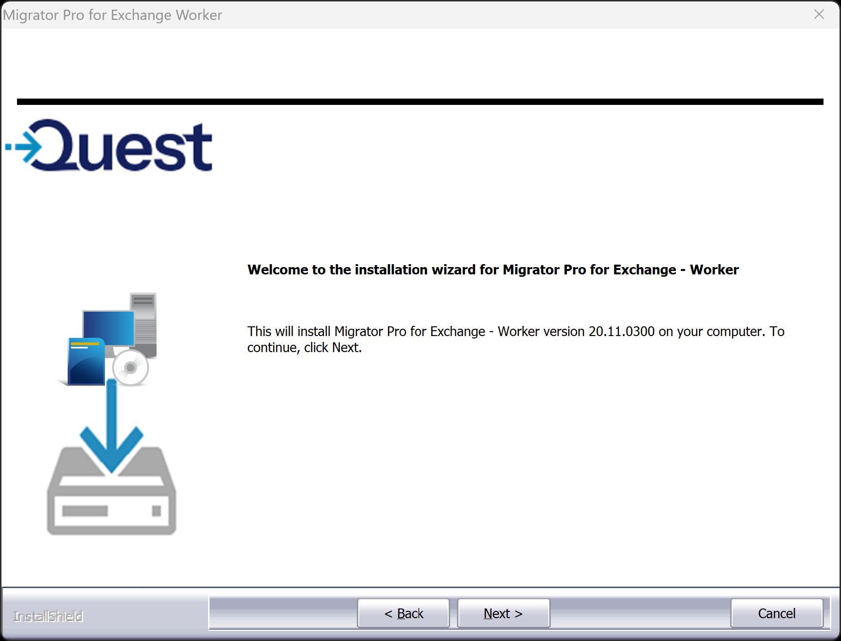 Default location for Worker installation