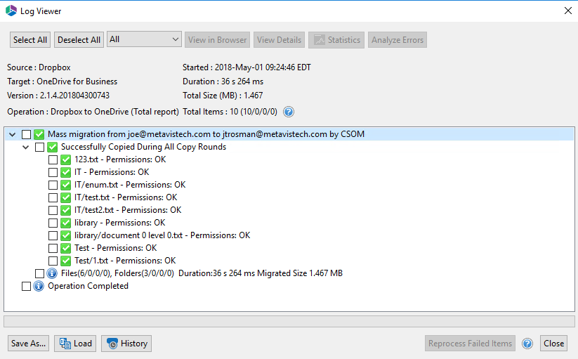 Drives Post Migration Logs