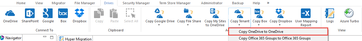 copy one drive to one drive 1