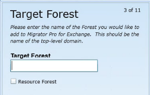 Target Forest screen