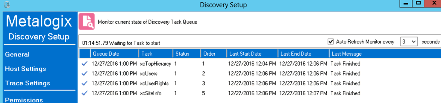 Discovery Service VIEW QUEUE O365