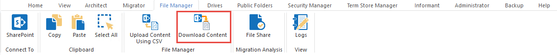 download content from sharepoint 2