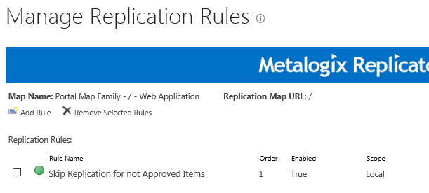 Manage Replication rules 3