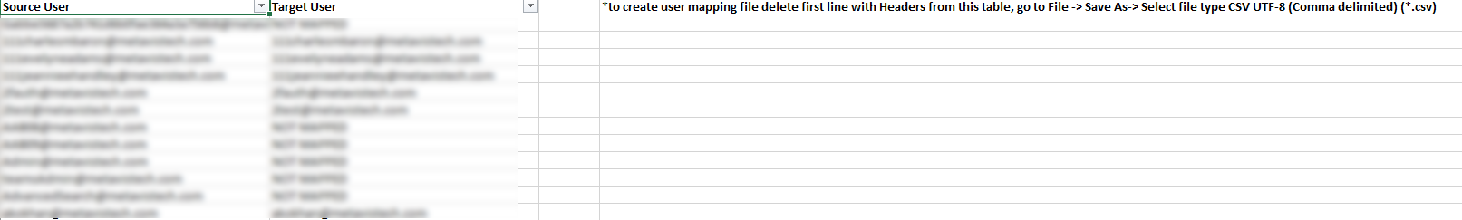 user mapping report 5