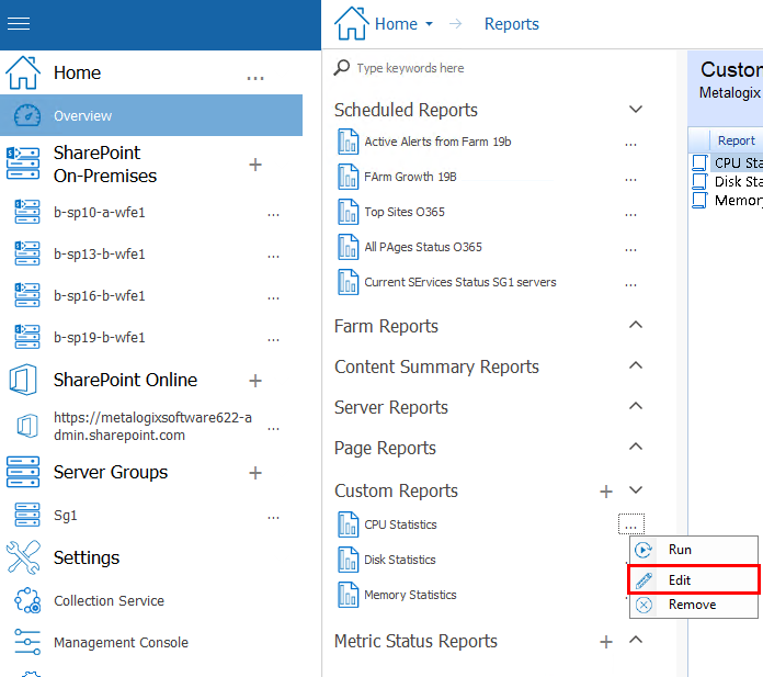 creating custom reports new 5