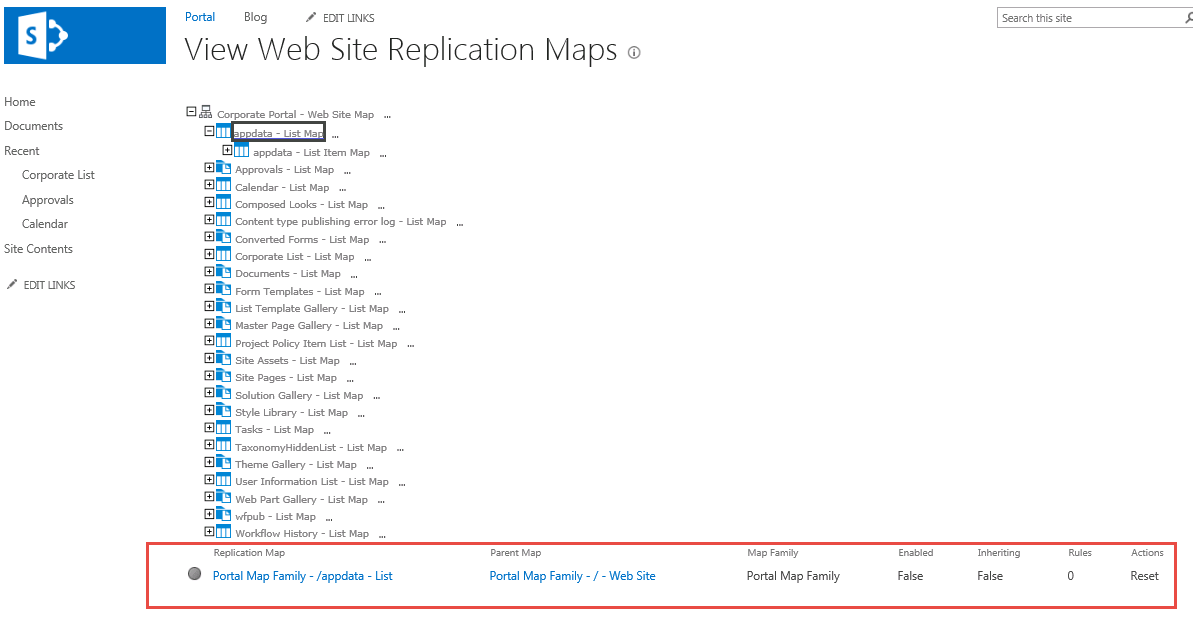 view web site replication maps 3