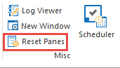 Reset Panes