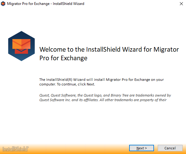 Welcome screen