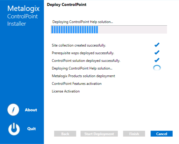 Installer DEPLOY CONTROLPOINT