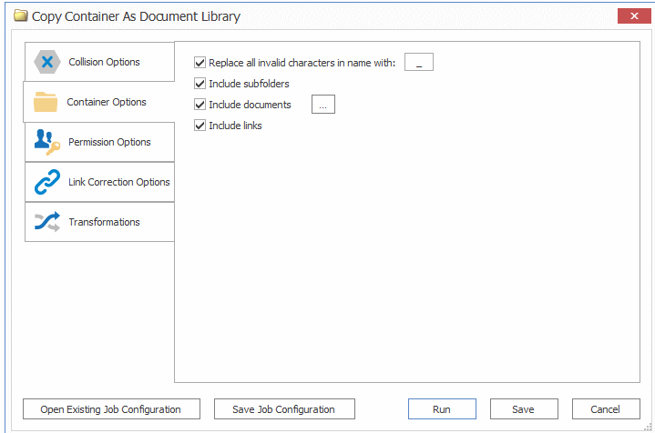 eRoom Document Library Options