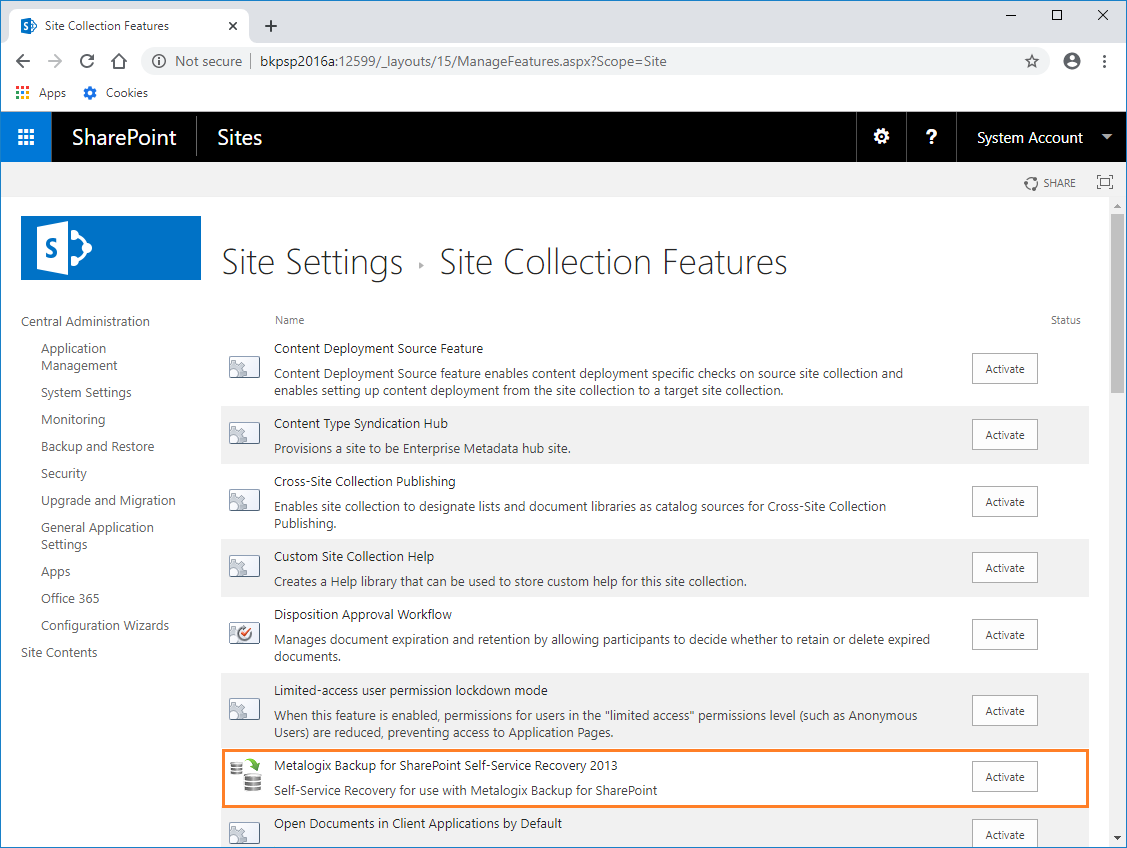 SSR_SharePoint_Site_Settings_SC_Features