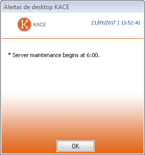A imagem mostra um diálogo de alerta com o logotipo da Dell no canto superior esquerdo.