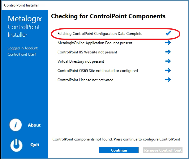 Installer O365 Checking for Components