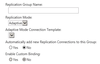 replication group settings 1