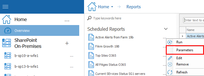 scheduled reports new 2
