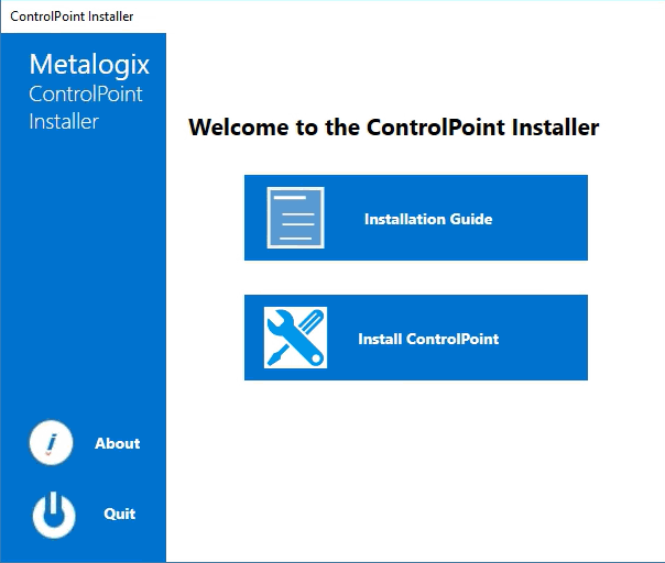 Installer INSTALL CONTROLPOINT MX