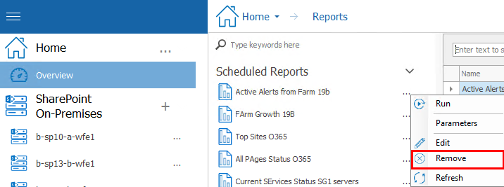 scheduled reports new 6
