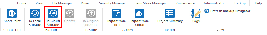 Backup Connecting to Cloud 1